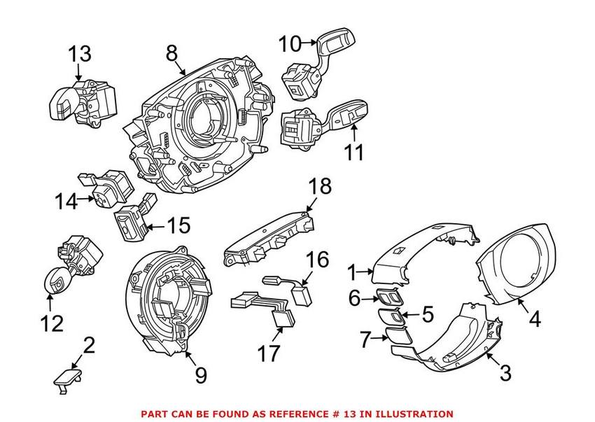 BMW Combination Switch 61316911516